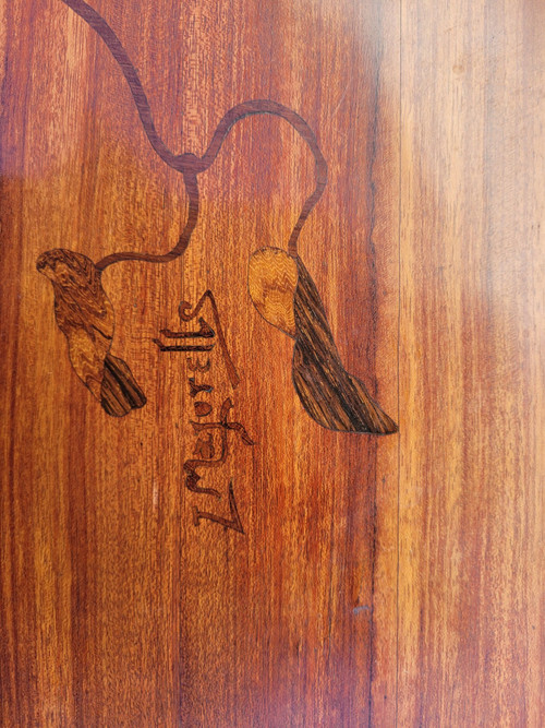 Majorelle, Table à Thé Aux Clématites, Art Nouveau, Fin XIXème Début XXème Siècle