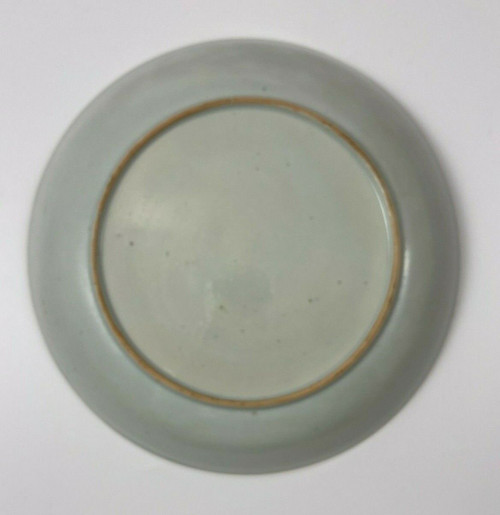 Soup plate Imari Compagnie des Indes 18th century white background gold highlights