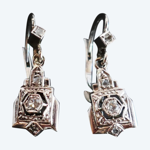 Orecchini di diamanti Art Déco.