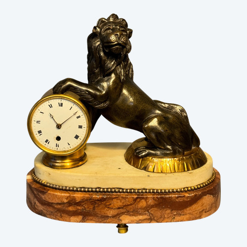 Neoclassical Medici Lion clock - late 18th century