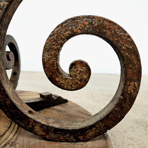 19th century wrought iron round table