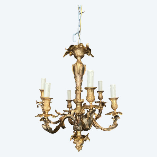 Lustre En Bronze XIXe 