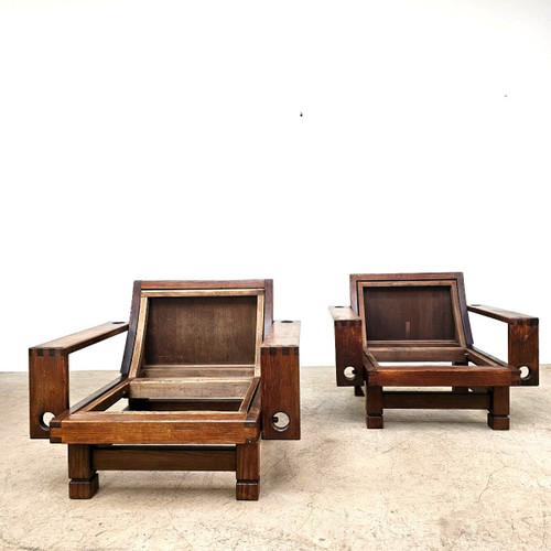 Paire de fauteuils construtivistes