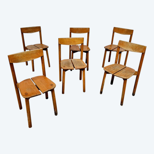6 Chaises de Pierre Gautier Delaye