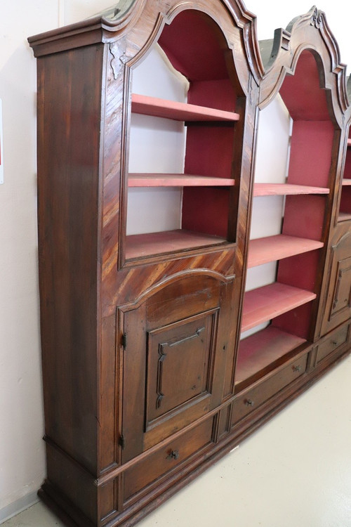 Libreria in noce, fine XVII secolo