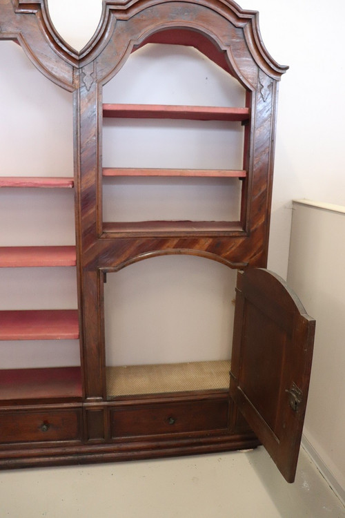 Libreria in noce, fine XVII secolo