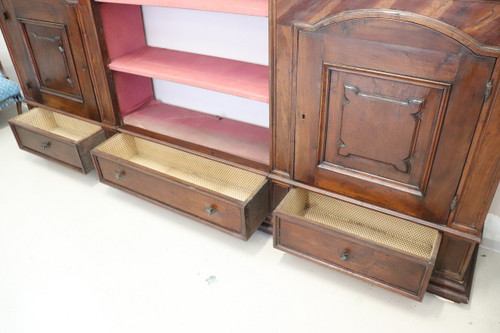 Libreria in noce, fine XVII secolo