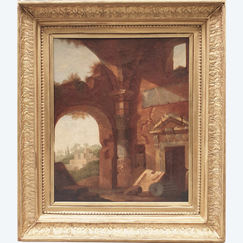 Amédée BOURGEOIS - View of ancient ruins