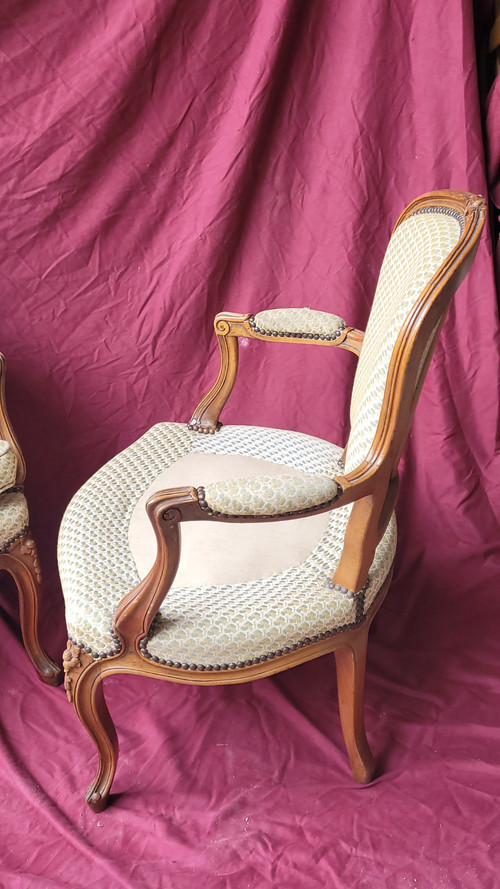 Paar Sessel Louis XV