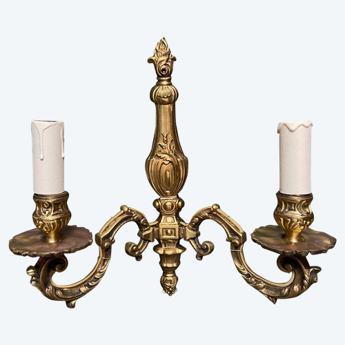 Paar Wandleuchten Rocaille-Stil