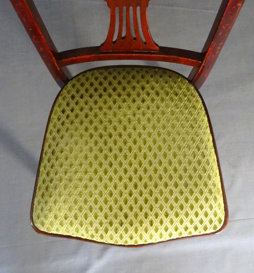 Set of 4 Art-deco chairs by Thonet, N°A78, circa 1930