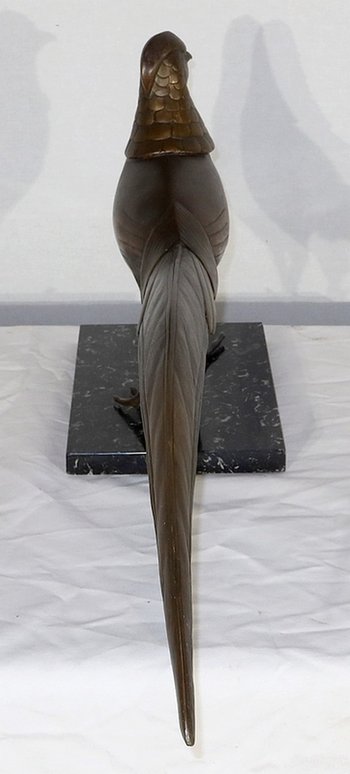  Important sculpture "The Pheasant" by Lorino, Art Deco - Early 20th century