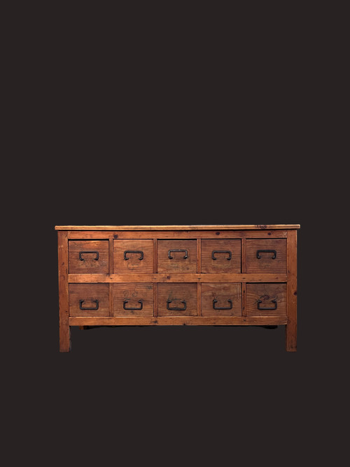 Commode en épicéa 1900