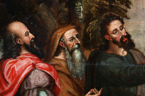 Flämische Schule XVI. Jh., 130 cm, Werkstatt Meister Verlorener Sohn 1530/1580, Passage Rotes Meer