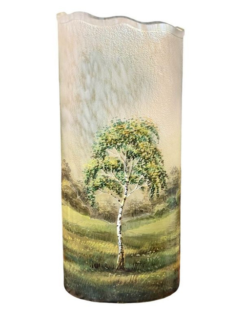 Lamartine Vase Art Nouveau "Paysage Lacustre"