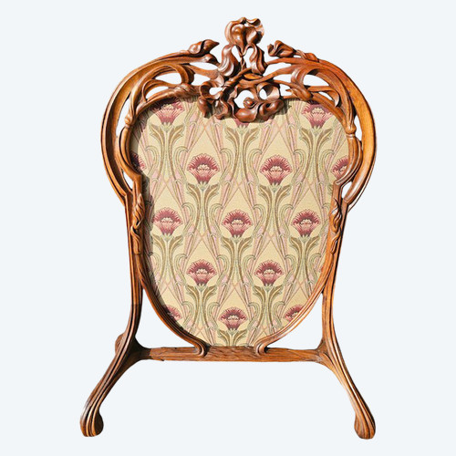 Art Nouveau Ecole de Nancy fireplace screen