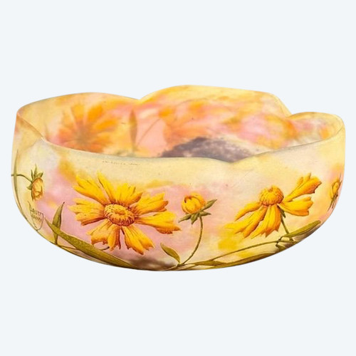 Daum Nancy Jugendstil-Schale "Margeriten"