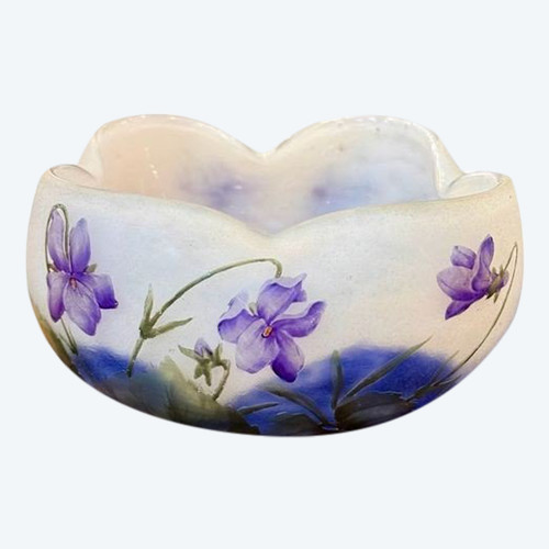 Daum Nancy Jugendstil-Schale "Veilchen"