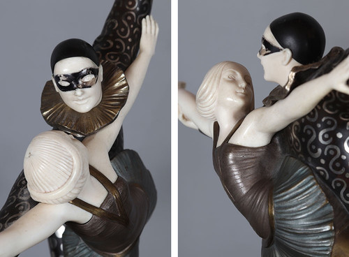 Alexandre KELETY 1874/1940, criselefantino 48 cm, Art Déco, le ballerine