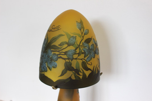 Gallé Tip Mushroom Lamp About 1980