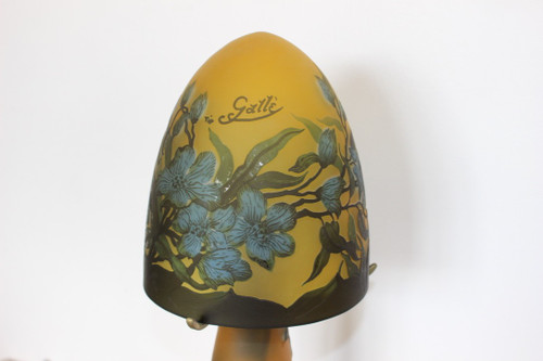 Gallé Tip Mushroom Lamp About 1980
