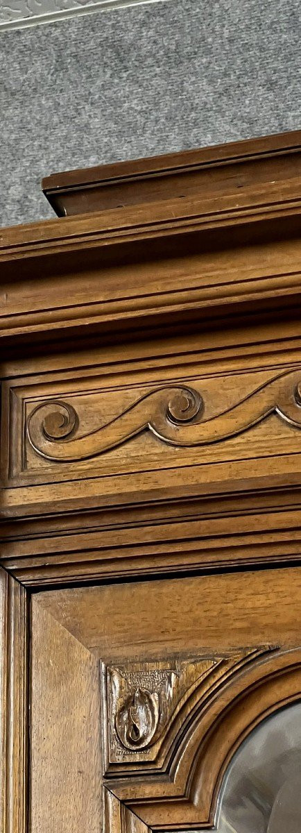 Louis XVI walnut armoire library circa 1850