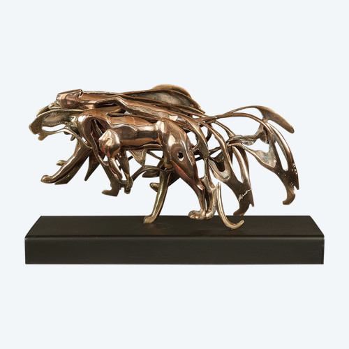 ARMAN 1928/2005, Bronzo dorato, Pantere