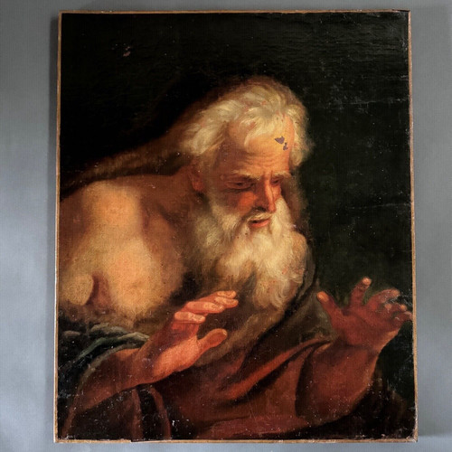 Öl auf Leinwand Porträt eines Mannes Mythologie 17. Jahrhundert