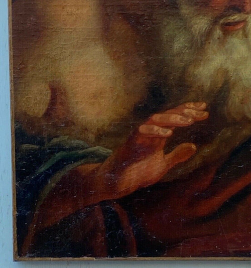 Öl auf Leinwand Porträt eines Mannes Mythologie 17. Jahrhundert