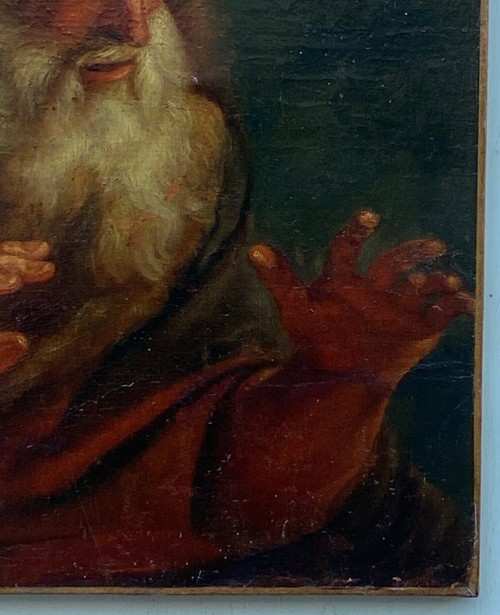 Öl auf Leinwand Porträt eines Mannes Mythologie 17. Jahrhundert