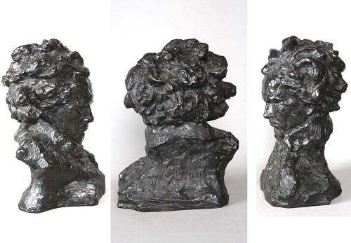 Grande bronzo inizi del XX secolo, Beethoven secondo Ugo CIPRIANI 1887/1960