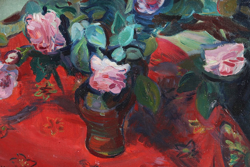 Rosenstrauß, signiert Robert Francolin 1899/1974, Französische Schule