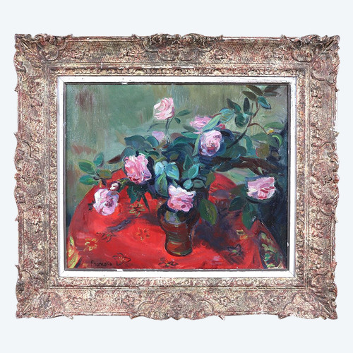 Rosenstrauß, signiert Robert Francolin 1899/1974, Französische Schule