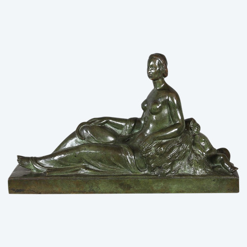 Gilbert PRIVAT 1892/1969, Bronzo 55 cm, Art Déco, fondatore Susse et Frères, Parigi