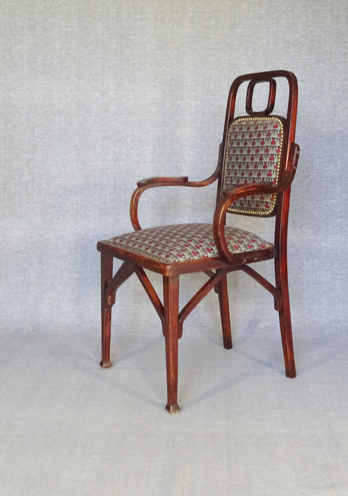 Ensemble Secession , Mundus 1910/1914, un fauteuil et deux chaises, no Thonet