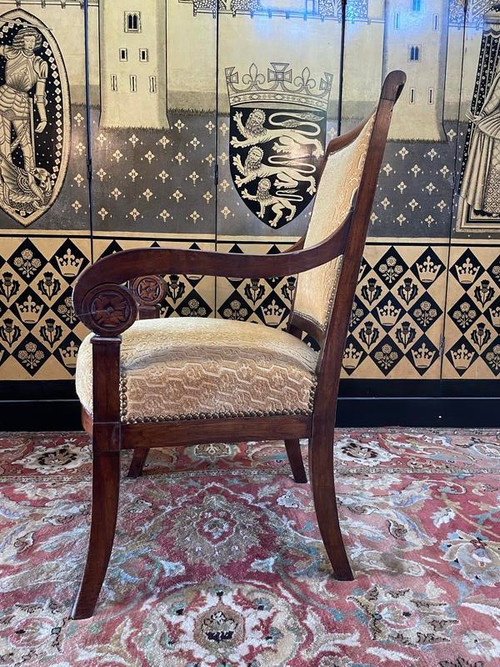 Empire period armchair with crosses