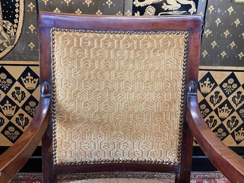 Empire period armchair with crosses
