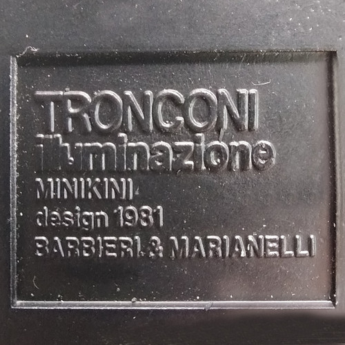 Lampe de table Minikini des années 1980 par Barbieri & Marianelli pour Tronconi. Fabriqué en Italie
