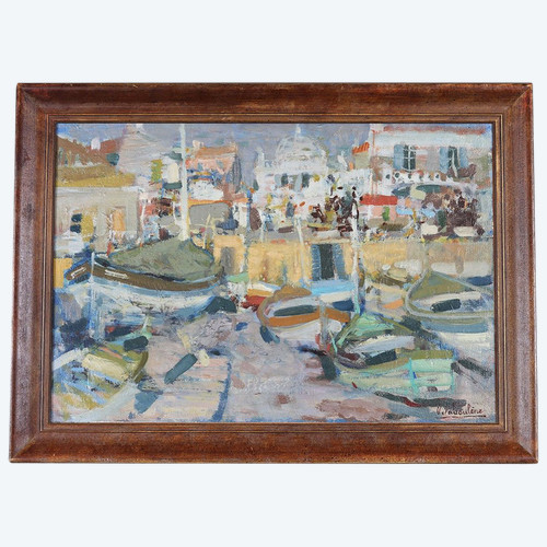 Marine, Eugène BABOULENE 1905/1994, Le port de Toulon