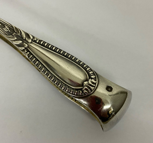 Solid silver sugar tongs