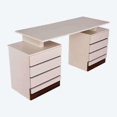 Petit bureau ou coiffeuse moderniste à secret.