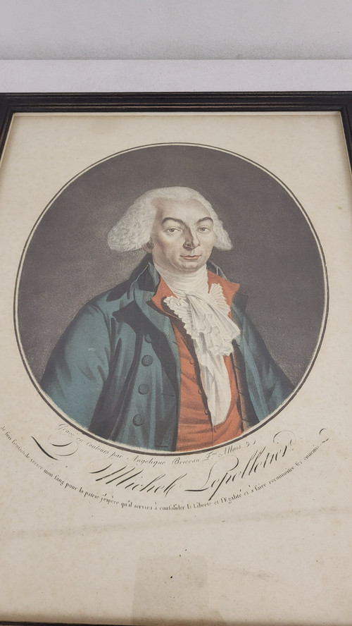 Print Engraving Michel Lepelletier / Briceau Allais
