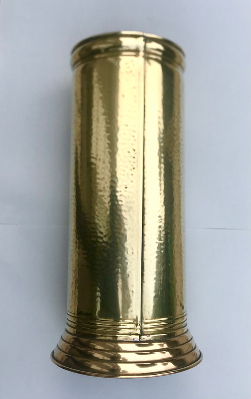 Hammered brass umbrella/cane holder