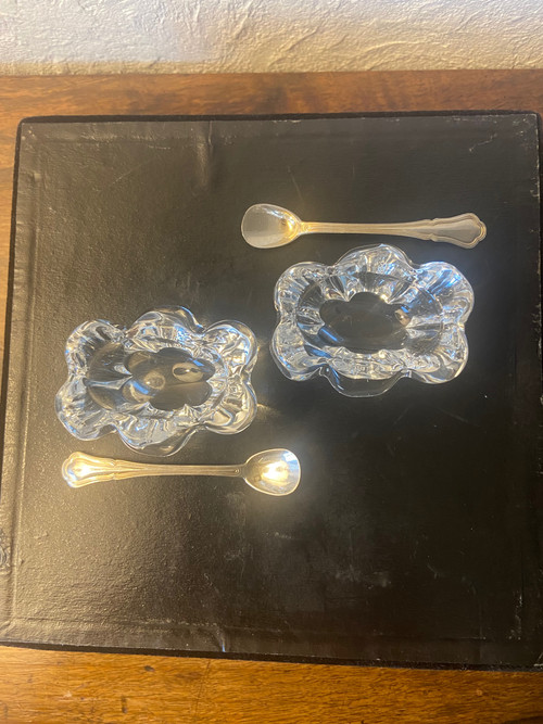 Pair of DAUM salt cellars