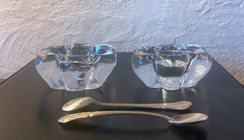 Pair of DAUM salt cellars