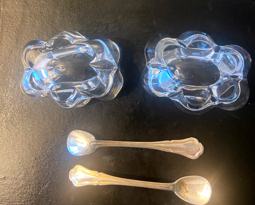 Pair of DAUM salt cellars
