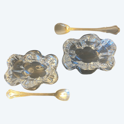 Pair of DAUM salt cellars