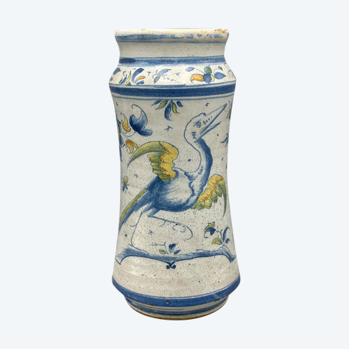 Vaso da farmacia o Albarello Muel, provincia di Saragozza, Aragona, Spagna Fine del XVII secolo