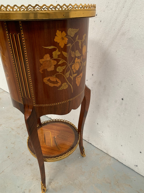 Table a encas de style Transition en marqueterie XX siècle