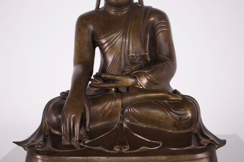 Burmese bronze Buddha, Mandalay period.